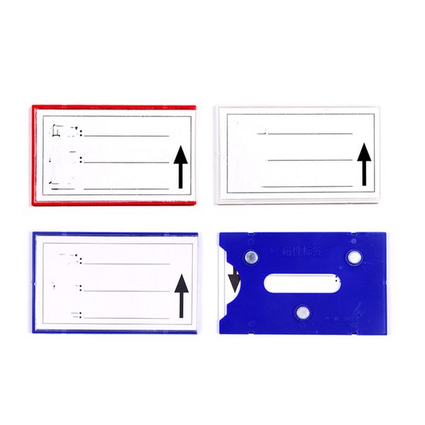 Einzelhandelsversorgungslager Lagerregal -Anzeigerahmenhalter Kunststoff Schilderpapierkarte Etikett 3PCS -Magnete auf Rückseite 30pcs