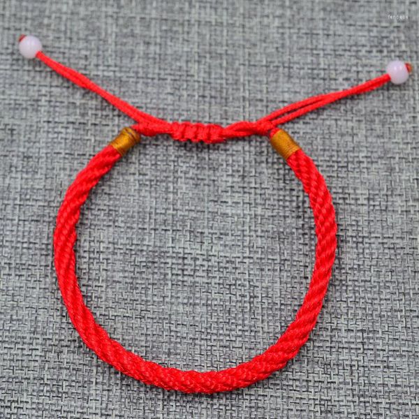 Braccialetti a maglie HOMOD Bracciale in corda con filo rosso Sideway Karma Eye tessuto Boho Hamsa Fatima Mano malvagia di gioielli in pietra blu