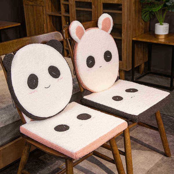 Schöne gefüllte weiche runde Panda und Kaninchen Spielzeug Plüsch Baby Spielzeug gefüllte Puppe Home Sofa Stuhl Kissen ldren Mädchen Geburtstagsgeschenk J220729