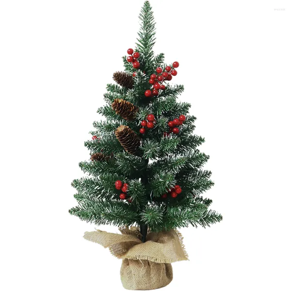 Noel Süslemeleri Ağaç Ağaçları Çam Dekor Yapay Küçük Mini Noel Fırça Minyatür Şişe Masa Festivali Sahne Sahte Masaüstü Koni