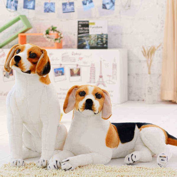 1Pc Cute Cuddle Plush Dog White Pattern Dog Cuddle Creativo Bambola di pezza Giocattolo di simulazione Regalo Kawaii per bambina J220729