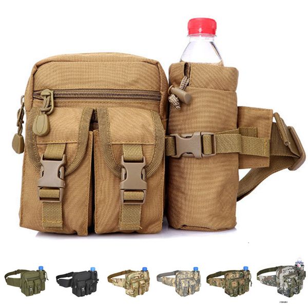 Bolsas de cintura Nylon impermeável Men Fanny Pack Tactical Military Exército Caminhando ao ar livre Campo de ombro Bush Sport Baú 221124