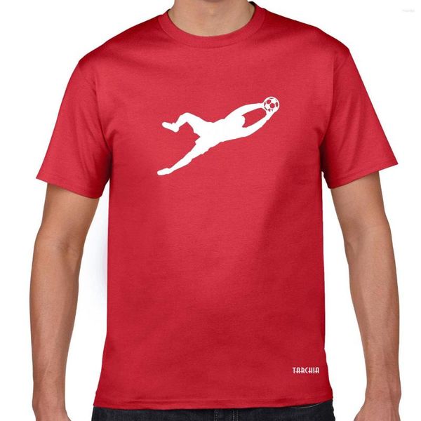 Мужские рубашки T Tarchia 2022 Мужская футболка летняя вратарь мод с коротким рукавом с коротким вырезом смешной печатной уличной одежды Tops Tees