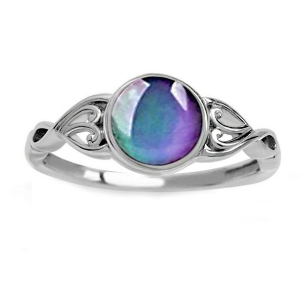 Полоса кольца классический богемия ретро -настроение каменное кольцо эмоция чувствительность температуры Изменение цветовых колец