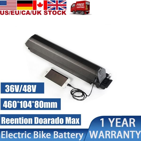 RECUTAMENTO DE SUBLICIÇÃO DE 48V Dorado Max Battery 36V Biciche Batteria 21ah 25AH 28AH Batis de bicicleta elétrica para bicicletas elétricas