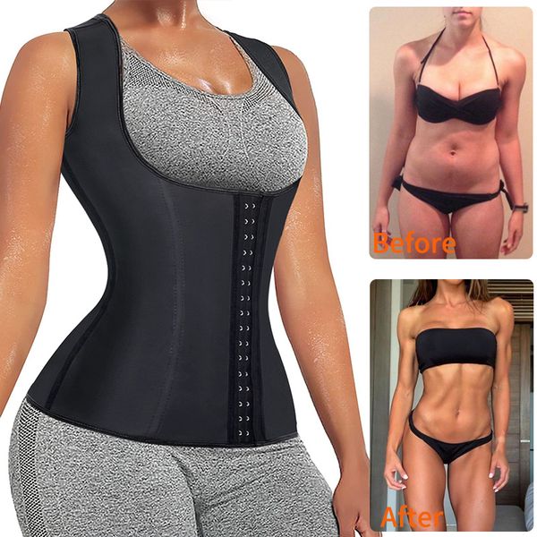 Tomeira da cintura Mulheres treinador de cintura Corsário Sorto Sweat Vester Weight Shaper Shaper Tampo de treino Tampas espetadas Shaper Shaping Shapewear 221123