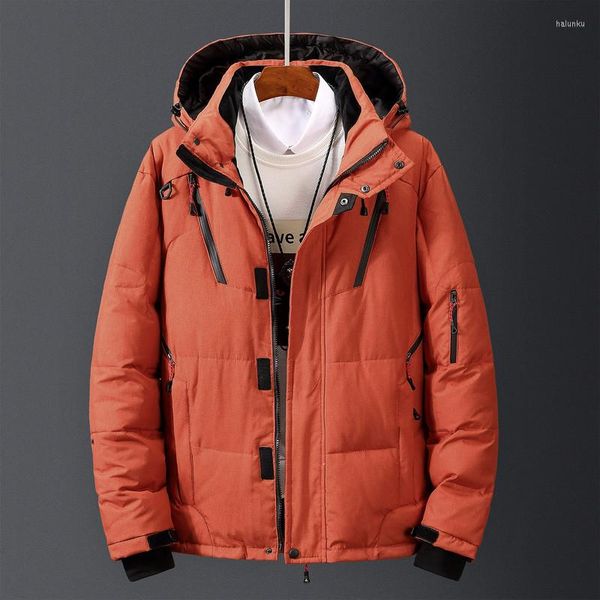 Männer Daunen DROP Jacke Männliche Winter Parkas Männer Weiße Ente Mit Kapuze Outdoor Dicke Warme Gepolsterte Schnee Mantel Größe M-4XL