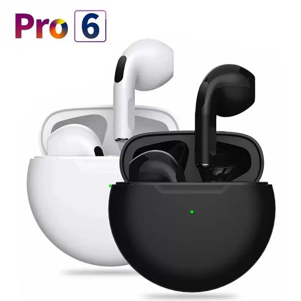 2022 TWS Air Pro 6 Auricolari Fone Auricolari Bluetooth Cuffie wireless con microfono Touch Control Auricolare Bluetooth