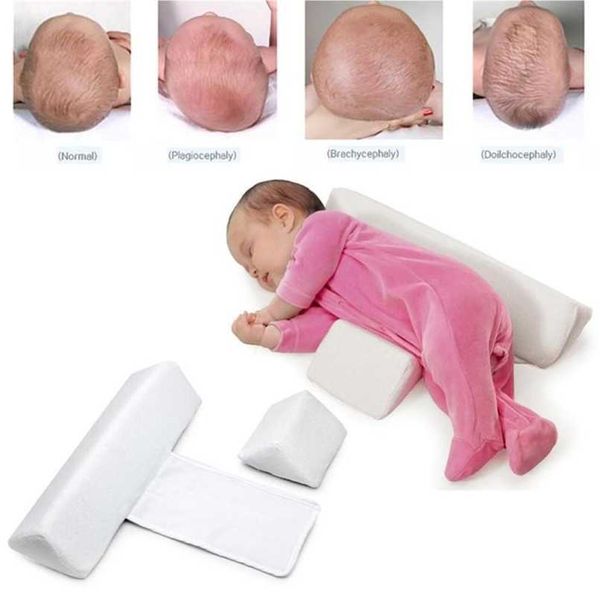 Nascido Baby Shaping Styling Pillow Anti-Rollover Side Sleeping Sleeping Triangle Triângulo Infantil Posicio de Posicionamento por 0-6 meses