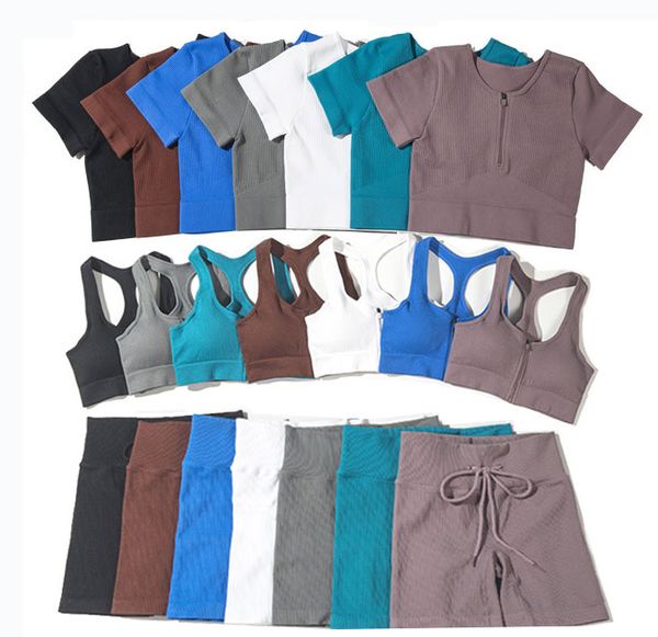 Roupas de ioga com zíper frontal de sutiã esportivo de esportes esportivos que executam roupas de exercícios confortáveis ​​fitness ativo desgaste sutiã feminino malha