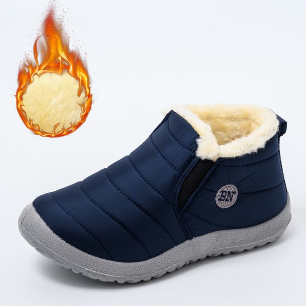 Botas Winter Women Women Waterperme Snow Shoes Flat Casual Tornozelo para Sapatos de Casal Plus Size NONSLIP 221123