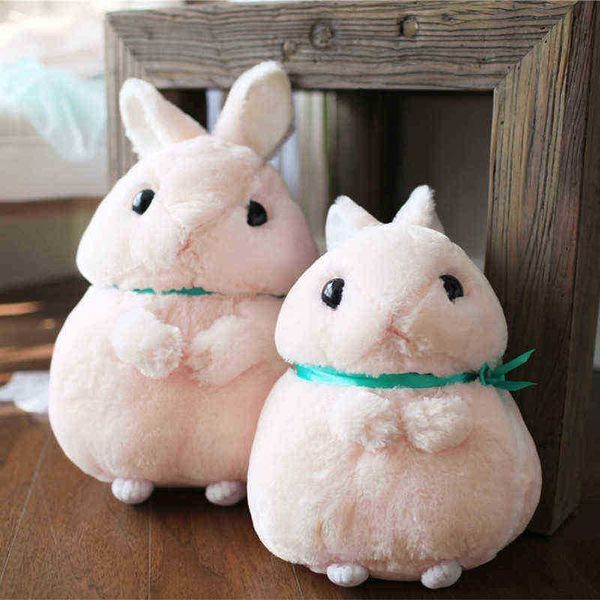 Linda 3545cm Furry Beautiful Plush Fat Rabbit Toy recheado Animais macios Rabbit Pop Decor Kids Girls Peluche Birthday Xmas Presente J220729