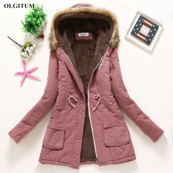 Womens Down Parkas Winter Women Coatka Parka Casual Outwear Militares com capuz de casaco de peles para feminino CC001 221124