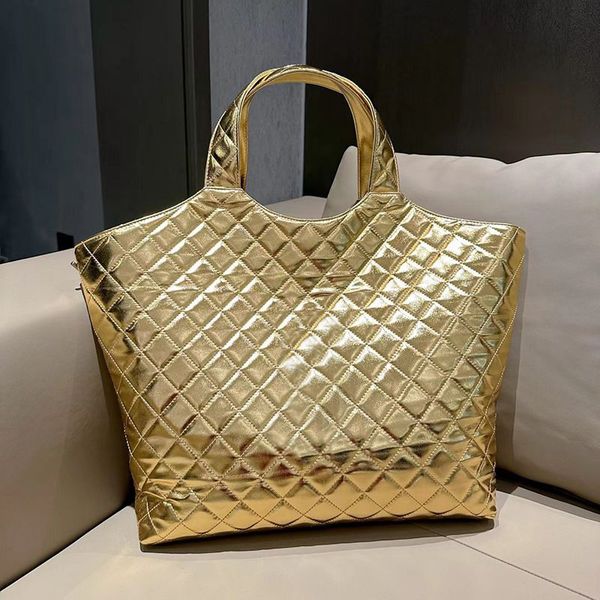 Designer Mulheres Plaid Tote Sacks Shopping Brand Luxury Sliver Metal Hardware Leather Hobo Hobo Schacs Trendy Lady Undermail Totes Bolsas de praia com pequena bolsa de moeda com zíper