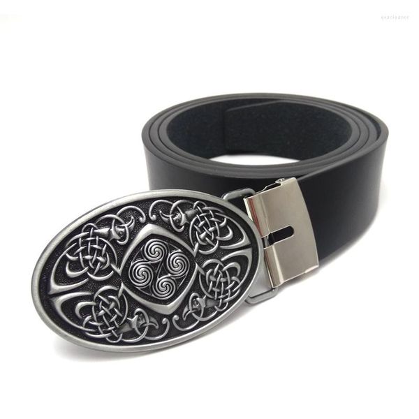 Cintos de cinto de couro PU preto Men Art Nó de nó de fivela trançada Ceinture Homme plus size vintage para calças de jeans