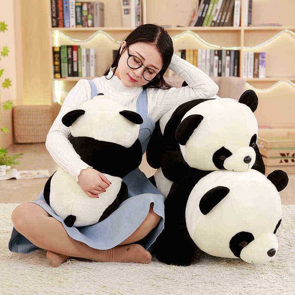 Neues süßes Panda-Kuscheltier-Kissen, Büro, Seesack, Sofa, Schlafzimmer, Taillenkissen, Nachahmung von Kuscheln für Weihnachten, Festival, Geschenk J220729