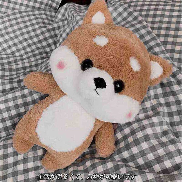 1pc 30cm fofo shiba inu cachorro cosplay vestido de pelúcia brinquedos de pelúcia de animais fofos boneca de boneca macia para crianças presente de aniversário j220729