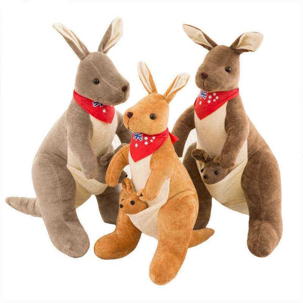 3255cm Australian Kangaroo Cuddle Dold Cute criativo Mãe e LD Kangaroo Cuddles Ldren Birthday Gift J220729