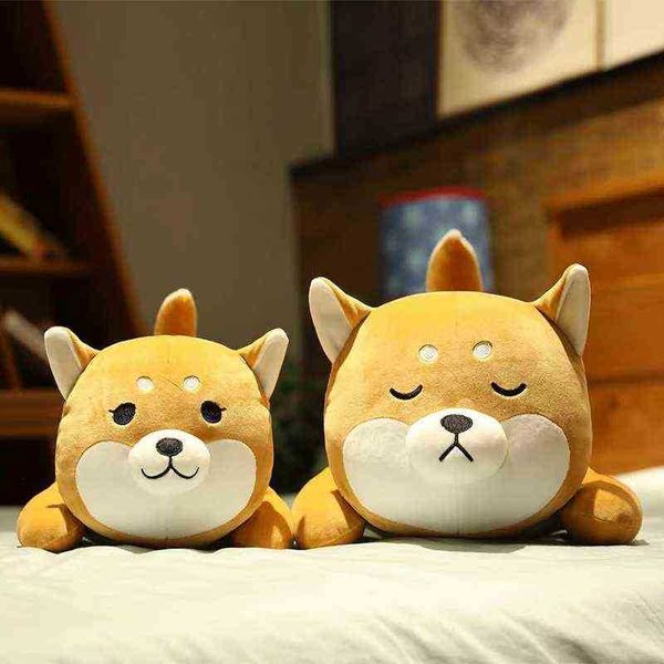 Новые огромные 3575 см красивые Corgi Shiba inu Dog Plush Toys Kawaii Lie Husky Portion фаршированные мягкие животные куклы Ldren Baby Gift J220729