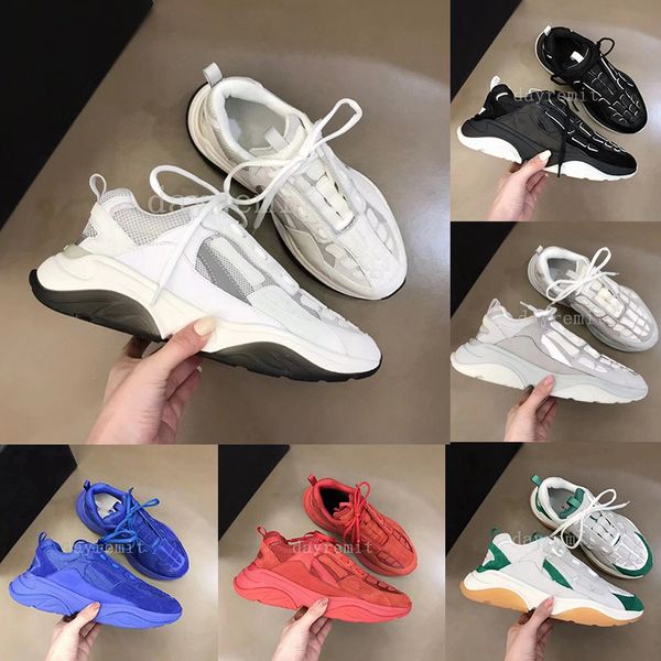 Designer Mens Casual Shoes Bone Runner SKEL-TOP HI Tênis BANDANA Spring Sneaker Lace UP Canvas Fashion Shoe Bone Vintage Trainer Tamanho 39-45 Com caixa