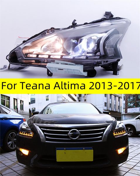 Nissan Teana için Araba Stil Farları Altima LED FARLIYICI 20 13-20 17 DRL HID Seçeneği Baş Lamba Melek Göz Işın Aksesuarları