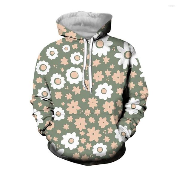 Herren Hoodies Jumeast 3D-Druck Yk2 Hoodie Blume Polka Dot Grafik 2000er Jahre ästhetische Streetwear Kapuzenpullover Jugendkleidung für Männer