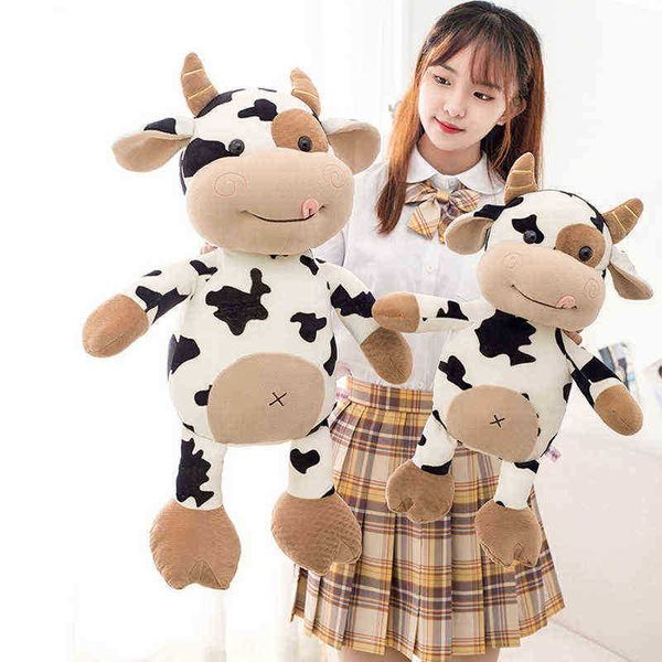 Big Cow Doll High Quality Cuddle encheu Full fofo desenho animado travesseiro de boneca LD Brinistro de brinquedo Presente 304050 cm Hot New J220729