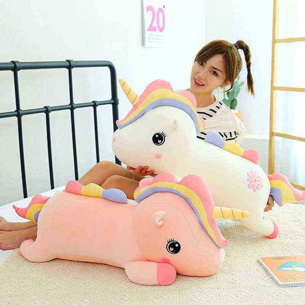 4565 cm carino unicorno giocattoli di peluche cartone animato bambole morbide cavallo con ali arcobaleno bambola di peluche animale per bambini regalo J220729