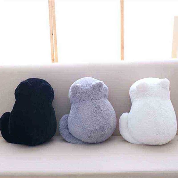 1 pz Kawaii peluche gatto giocattoli farciti carino ombra gatto bambole regalo per bambini bambola bellissimi giocattoli animali 3 colori decorazione della casa morbido cuscino J220729