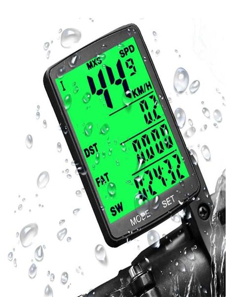 28-Zoll-Fahrradcomputer, kabellos, kabelgebunden, regendicht, Tachometer, Kilometerzähler, Stoppuhr für Fahrradzubehör, 20039039, op3447303