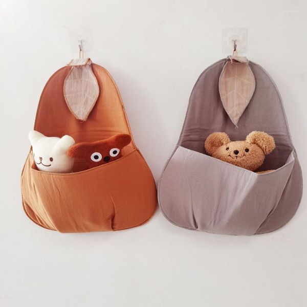 Borse portaoggetti INS Nordic Big Pear Bag Giocattoli per bambini Appeso a parete Tasca Nursery Baby Room Decorazione Articoli vari Organizer Guardaroba Hang