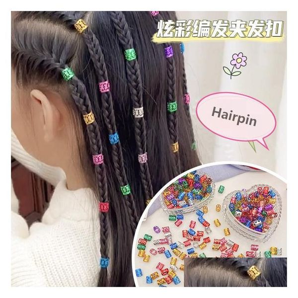 Saç klipsleri barrettes çocuk kirli örgü barrettes saç tokası düğmesi saç süsleme saç tokaları net kırmızı bebek headdress örgüler bir dhgarden dhi9a