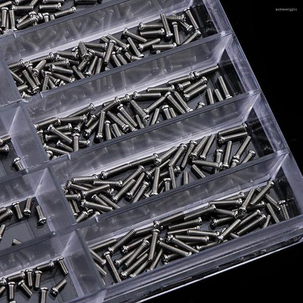Kits de reparo de relógio Kit de variedade de parafuso de aço inoxidável Prettyia Aço inoxidável