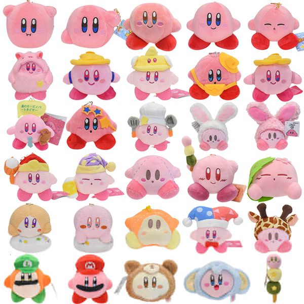 Plüschpuppen Videospiel Kirby Puppe Spielzeug Anhänger Rosa Mädchen Tasche Schlüsselbund Ornamente Geburtstag Festival Geschenk 221125