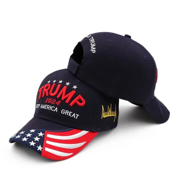 Trump 2024 Party Hat Trump Retire a América de volta a Maga USA Bordado Ajustável Baseball Cap atacado C1125