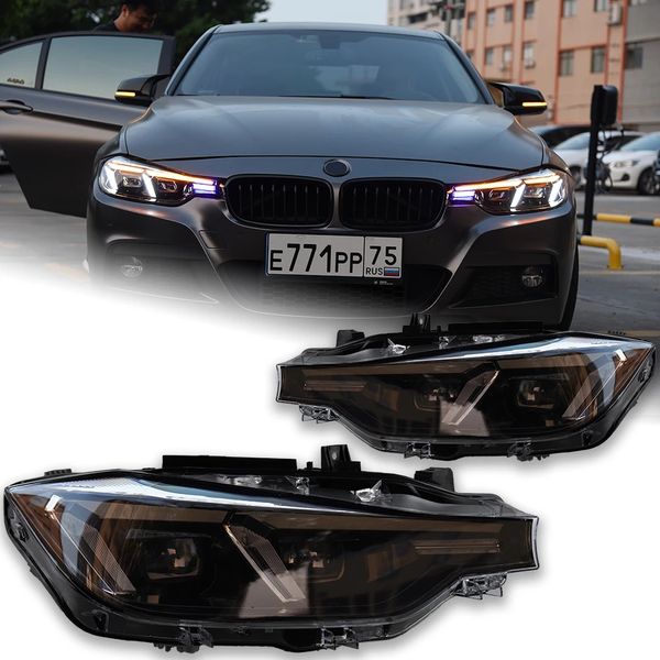 BMW F30 LED Far Projektör lens için Araç Işıkları 20 13-20 18 320I 325I DRL Lazer Tarzı Otomotiv Aksesuarları