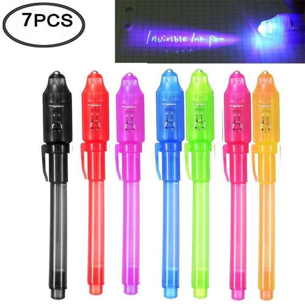 Другие игрушки Creative Magic Uv Light Pen Invisible Ink Slow в темноте со встроенными подарками и маркировкой безопасности 221125