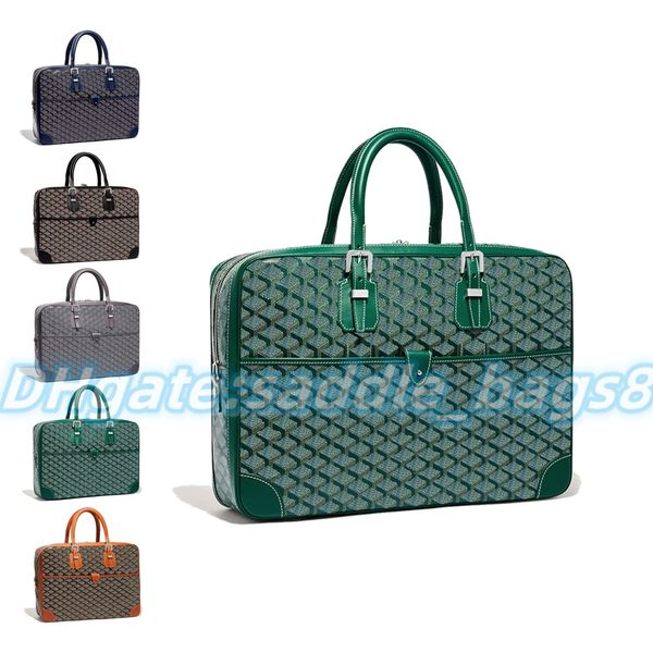 Bolsas luxuosas pochette duffle Designers AMBASSADE DOCUMENT CASE Pastas bolsa para computador crossBody Totes bolsa feminina para laptop trabalho couro genuíno bolsa de ombro city bags