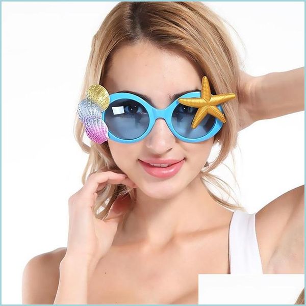 Outros suprimentos de festa do evento Starfish Spectacles Creative Funny Glasses Sandy Beach Take Po Props Wedding Birthday Party Decoration Dh2dz