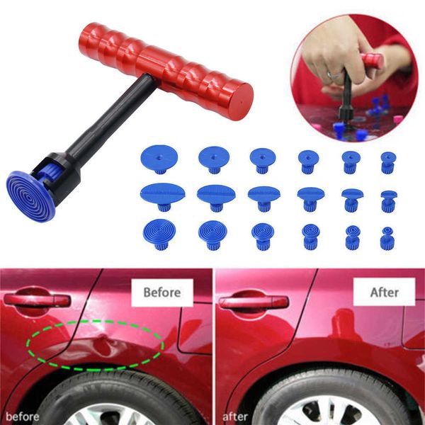 T -Shape Dent Tulece Car Auto Body Repair Suctic Cup Slide Slide Liele Metal Metal Plastic Suctic Cup Tools наборы для ремонта автомобиля