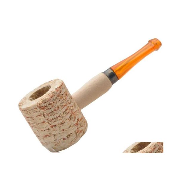 Tubi di fumo Adt Tubo di mais Uomini usa e getta Tubi di mais naturali portatili Accessori per fumatori fatti a mano originali Modello 1 16Yd J2 Dr Dhxuf