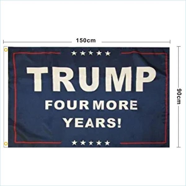 BANNER BANDS ELEIÇÃO 2024 Trump Keep Flag 90x150cm America pendurando grandes faixas de impressão digital Donald bandeiras em estoque 1127 v2 Drop d dh1jx