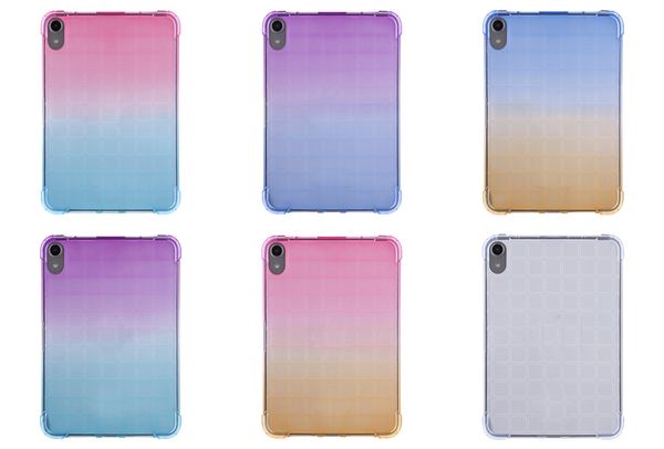 Custodie antiurto in TPU morbido sfumato plaid per iPad 10 10,9 pollici 2022 Mini 6 1 2 3 4 Ipad 2 3 4 5 6 Air 2 9.7 Pro 11 Air4 Air5 Cover posteriore per tablet flessibile trasparente trasparente di lusso