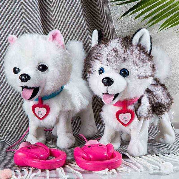 Collare di peluche realistico Imulazione elettrica Peluche Cucciolo di animale di peluche 85DE J220729