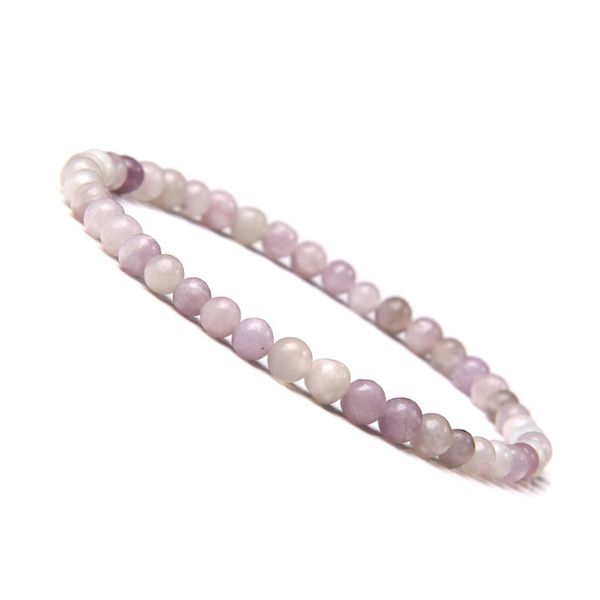 Braccialetti di perline con fili di pietra naturale da 4 mm Braccialetto di perline colorate per regalo