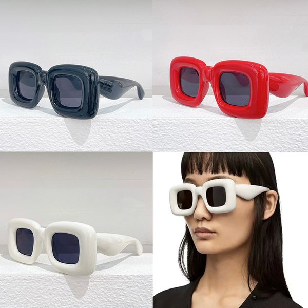 Квадратные негабаритные солнцезащитные очки женщины Мужские роскошные бренд дизайнер Sun Glasses 40098 Famale Retrolatable Sunglass Oculos de Sol Uv400 Condy Colors