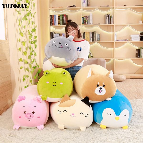 Peluş Bebekler 9 Stil Hayvan Tatlı Dinozor Pig Domuz Kedi Ayı Oyuncak Karikatür Panda Hamster Fil Geyik Doldurulmuş Bebek Bebek Yastığı Hediyesi 221125