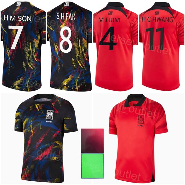 Soccer Nacional de Futebol Sul Kim Young-Gwon Jerseys 17 Na Sang-Ho 9 Cho Gue-Sung 13 Son Jun-Ho 4 Kim Min-Jae 18 Lee Kang-in Football Shirt Kits Uniform World Cup 2022-23