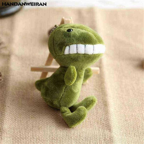 1 PCS Mini Peluche Sourire Dinosaure Jouet Mignon Doux Rempli Dents Dinosaures Jouet Poupée Petit Pendentif Poupées Pour enfants Chaud 15 CM J220729