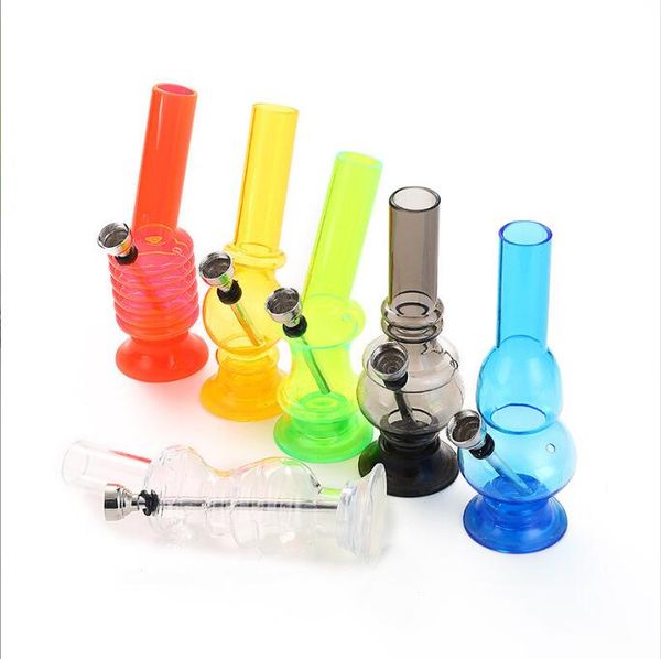 Fabrika Direct 16cm Boru Sınır Öldü Shisha Bong 16cm Şeffaf Akrilik Su Boru Spot Tütün